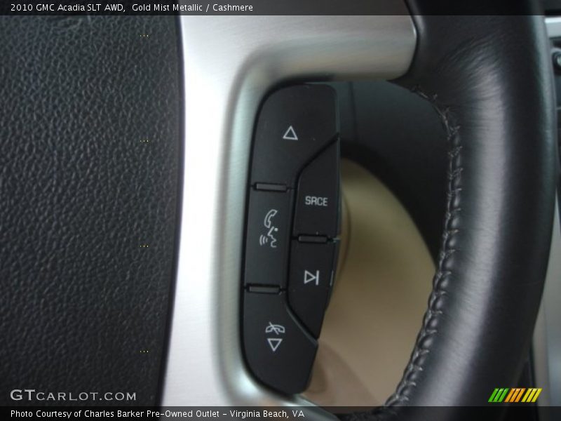 Gold Mist Metallic / Cashmere 2010 GMC Acadia SLT AWD