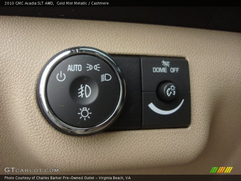 Gold Mist Metallic / Cashmere 2010 GMC Acadia SLT AWD
