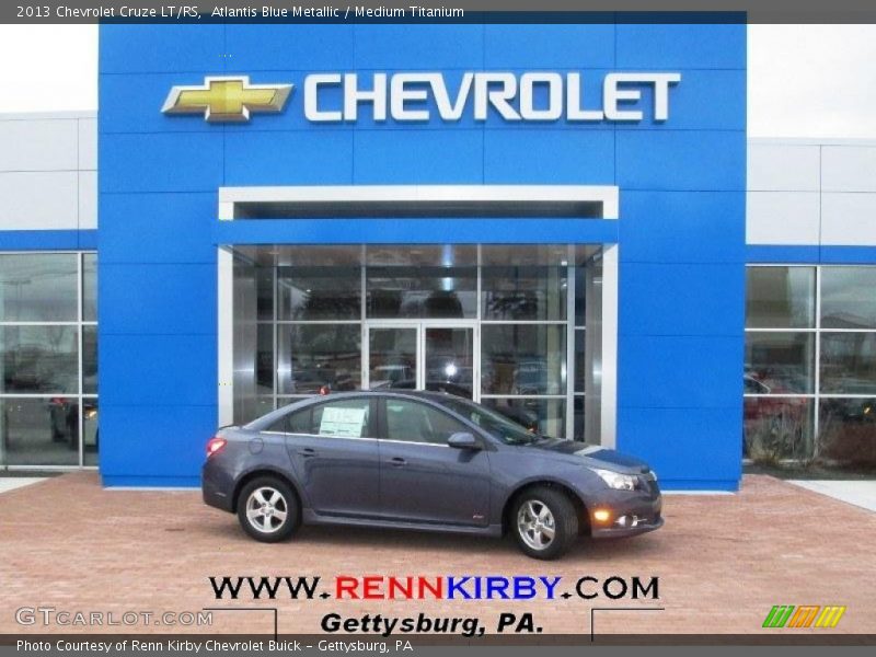 Atlantis Blue Metallic / Medium Titanium 2013 Chevrolet Cruze LT/RS