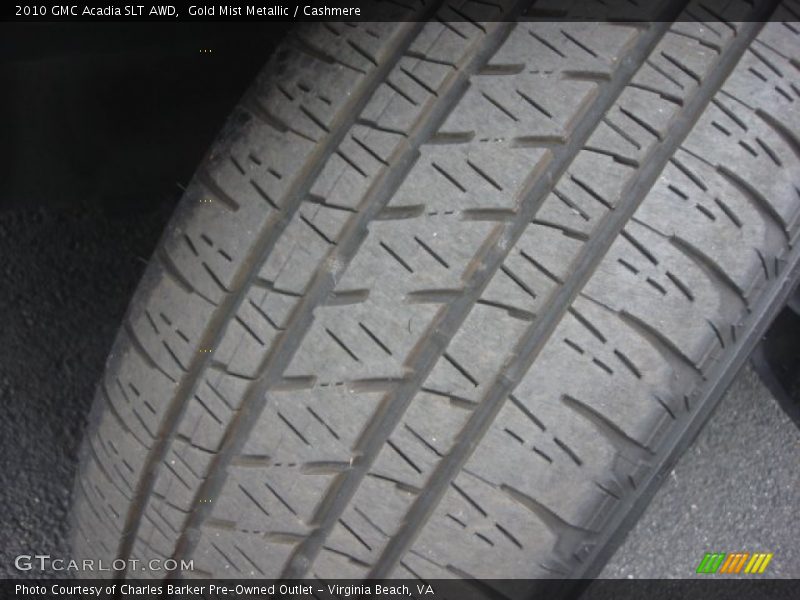 Gold Mist Metallic / Cashmere 2010 GMC Acadia SLT AWD