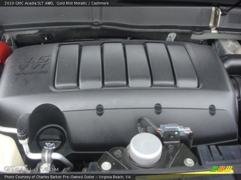 Gold Mist Metallic / Cashmere 2010 GMC Acadia SLT AWD