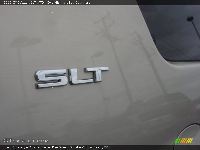 Gold Mist Metallic / Cashmere 2010 GMC Acadia SLT AWD