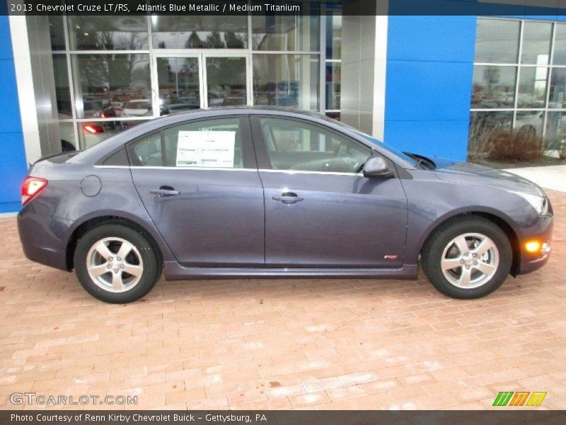 Atlantis Blue Metallic / Medium Titanium 2013 Chevrolet Cruze LT/RS