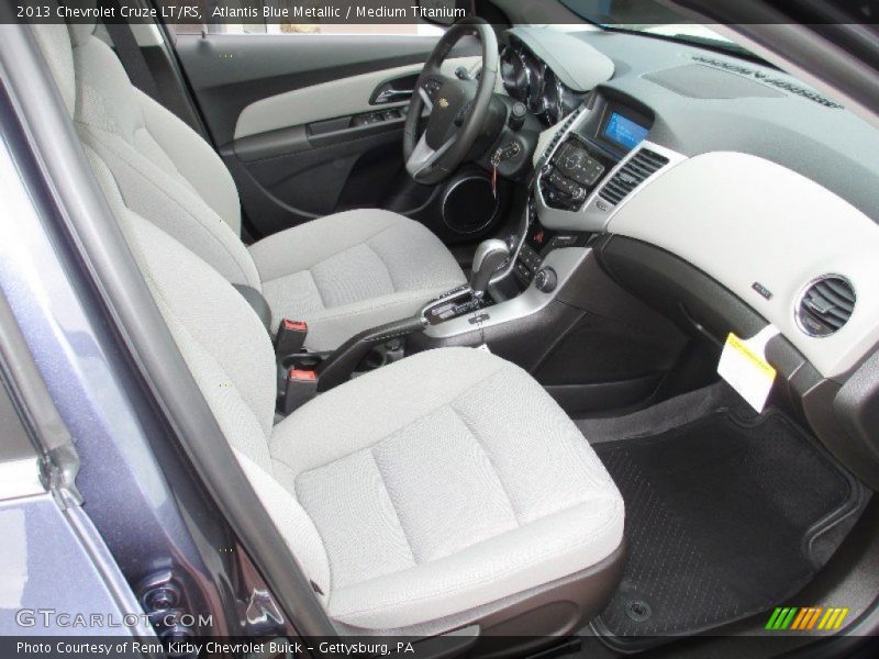 Atlantis Blue Metallic / Medium Titanium 2013 Chevrolet Cruze LT/RS