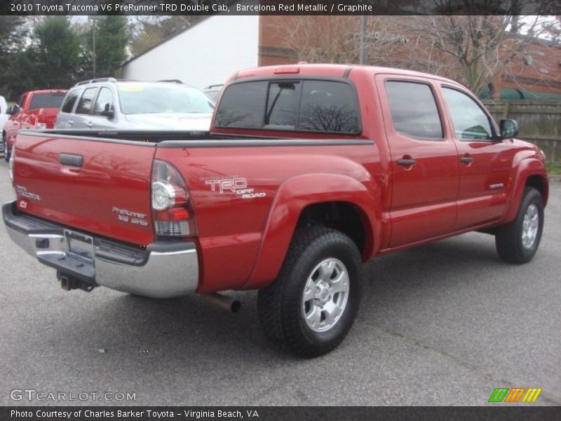 Barcelona Red Metallic / Graphite 2010 Toyota Tacoma V6 PreRunner TRD Double Cab