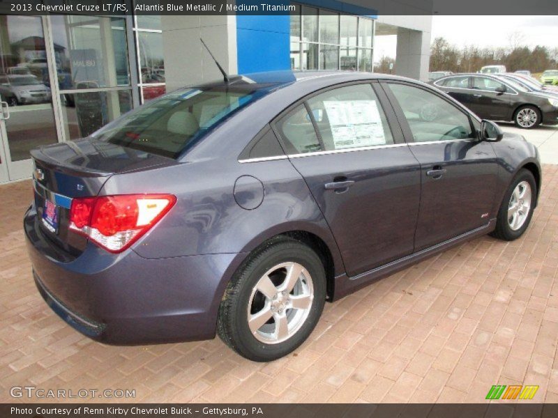 Atlantis Blue Metallic / Medium Titanium 2013 Chevrolet Cruze LT/RS