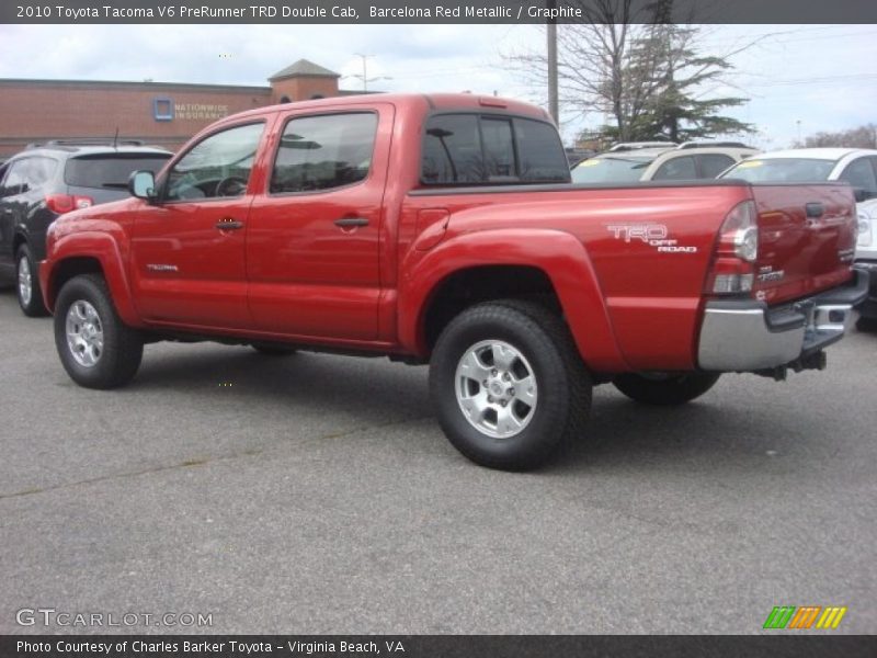 Barcelona Red Metallic / Graphite 2010 Toyota Tacoma V6 PreRunner TRD Double Cab
