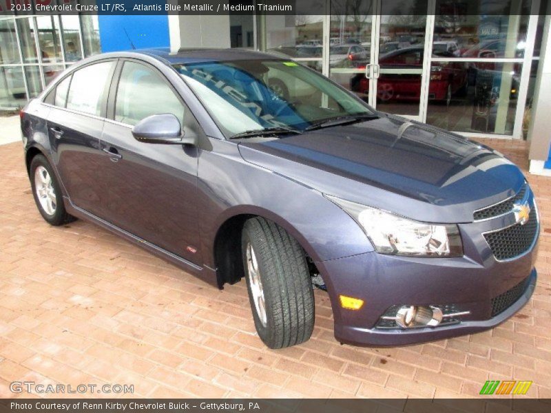 Atlantis Blue Metallic / Medium Titanium 2013 Chevrolet Cruze LT/RS