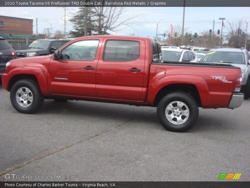 Barcelona Red Metallic / Graphite 2010 Toyota Tacoma V6 PreRunner TRD Double Cab