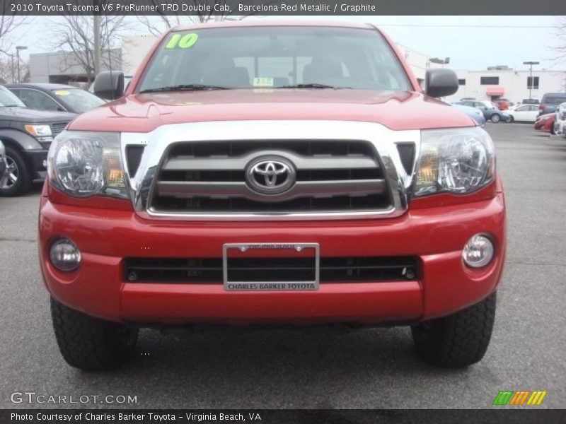 Barcelona Red Metallic / Graphite 2010 Toyota Tacoma V6 PreRunner TRD Double Cab