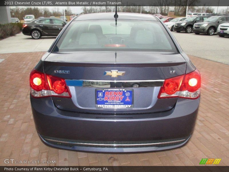 Atlantis Blue Metallic / Medium Titanium 2013 Chevrolet Cruze LT/RS
