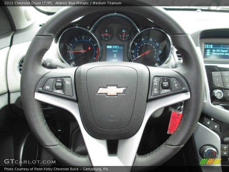 Atlantis Blue Metallic / Medium Titanium 2013 Chevrolet Cruze LT/RS