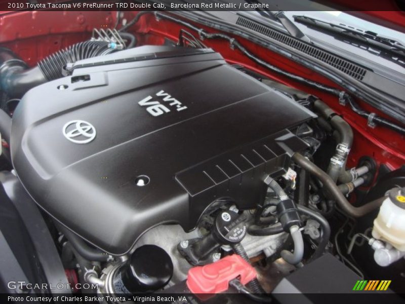 Barcelona Red Metallic / Graphite 2010 Toyota Tacoma V6 PreRunner TRD Double Cab