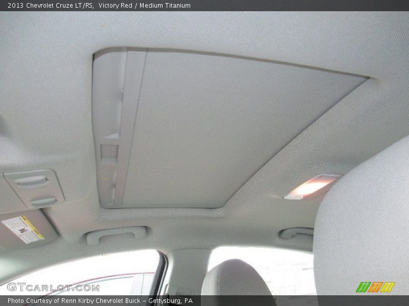 Sunroof of 2013 Cruze LT/RS