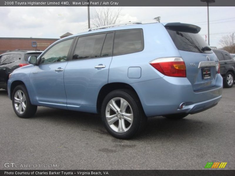 Wave Line Pearl / Ash Gray 2008 Toyota Highlander Limited 4WD