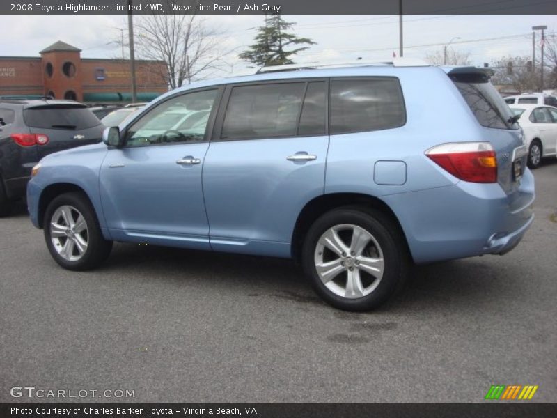Wave Line Pearl / Ash Gray 2008 Toyota Highlander Limited 4WD