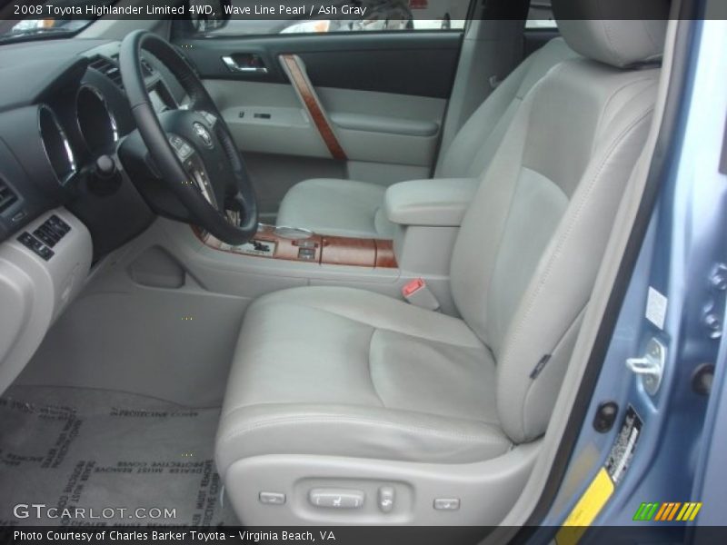 Front Seat of 2008 Highlander Limited 4WD