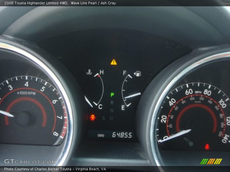 Wave Line Pearl / Ash Gray 2008 Toyota Highlander Limited 4WD