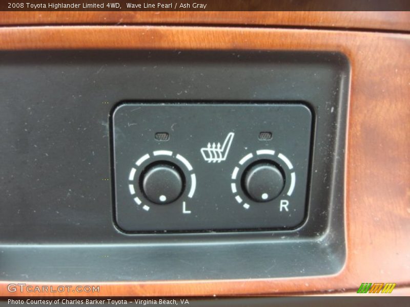 Controls of 2008 Highlander Limited 4WD