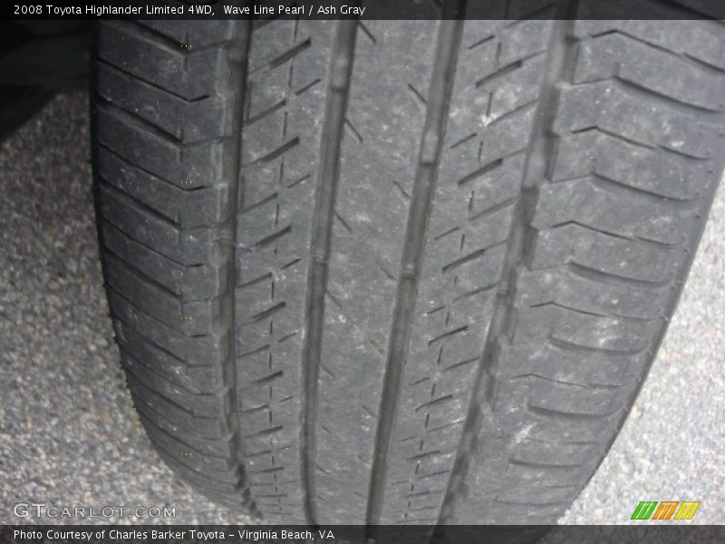 Wave Line Pearl / Ash Gray 2008 Toyota Highlander Limited 4WD