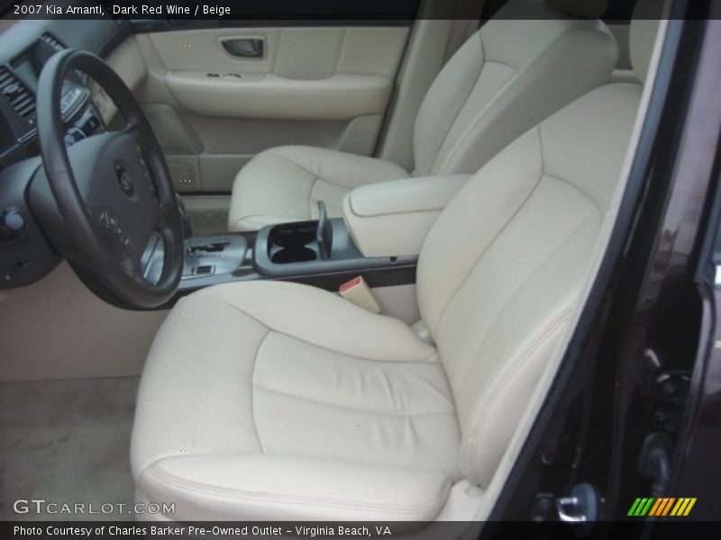Dark Red Wine / Beige 2007 Kia Amanti