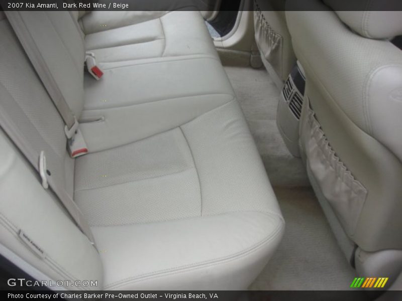 Dark Red Wine / Beige 2007 Kia Amanti
