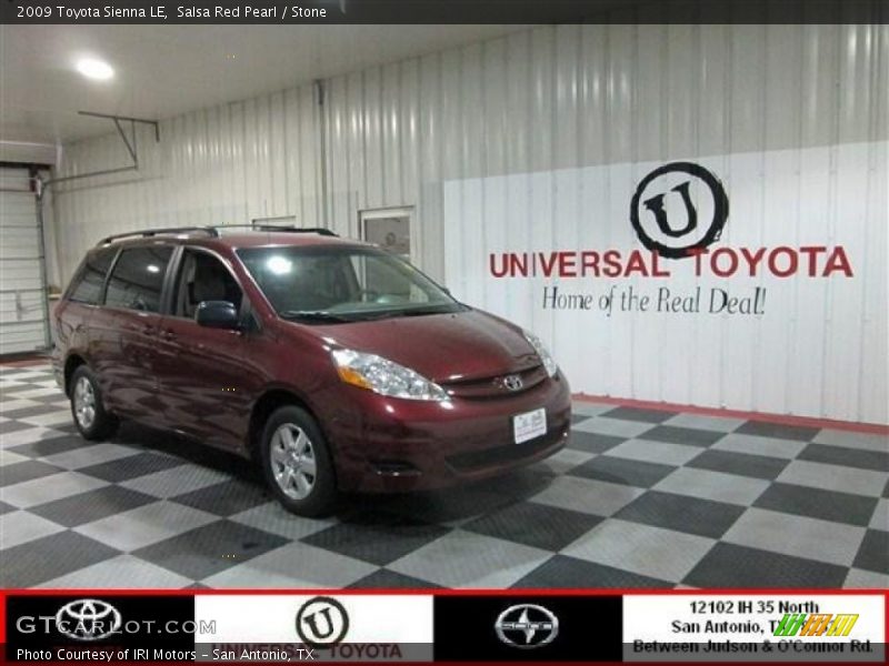 Salsa Red Pearl / Stone 2009 Toyota Sienna LE