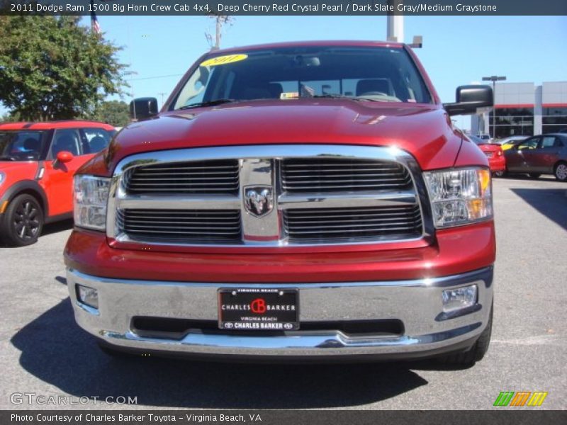 Deep Cherry Red Crystal Pearl / Dark Slate Gray/Medium Graystone 2011 Dodge Ram 1500 Big Horn Crew Cab 4x4