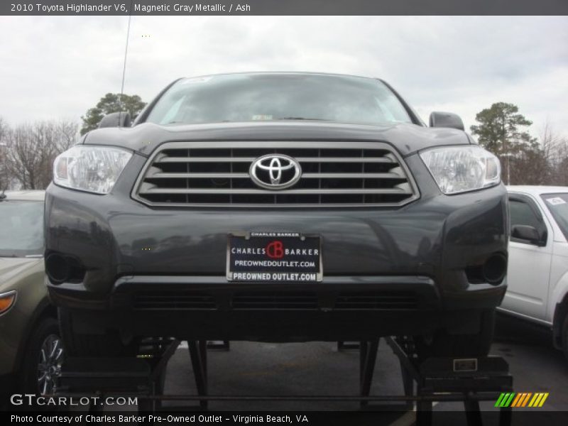 Magnetic Gray Metallic / Ash 2010 Toyota Highlander V6
