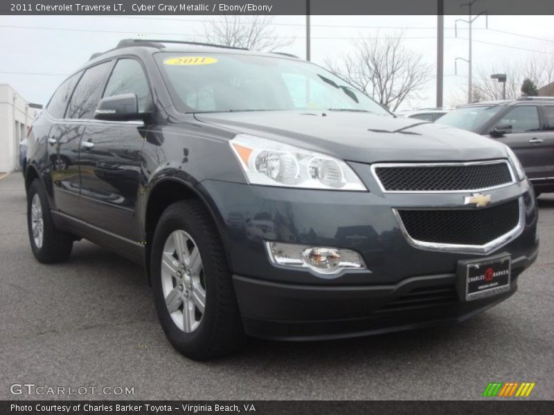 Cyber Gray Metallic / Ebony/Ebony 2011 Chevrolet Traverse LT