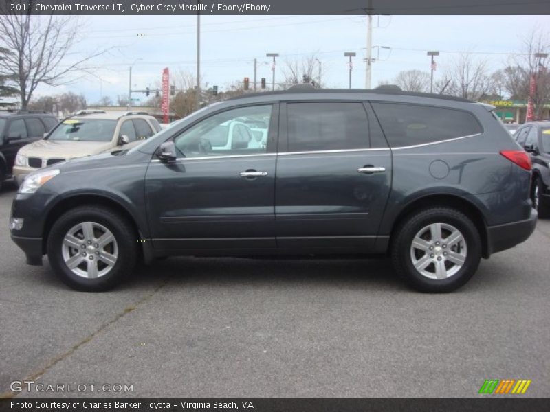 Cyber Gray Metallic / Ebony/Ebony 2011 Chevrolet Traverse LT
