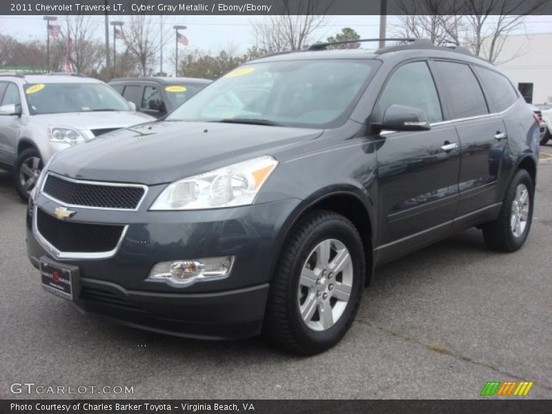 Cyber Gray Metallic / Ebony/Ebony 2011 Chevrolet Traverse LT
