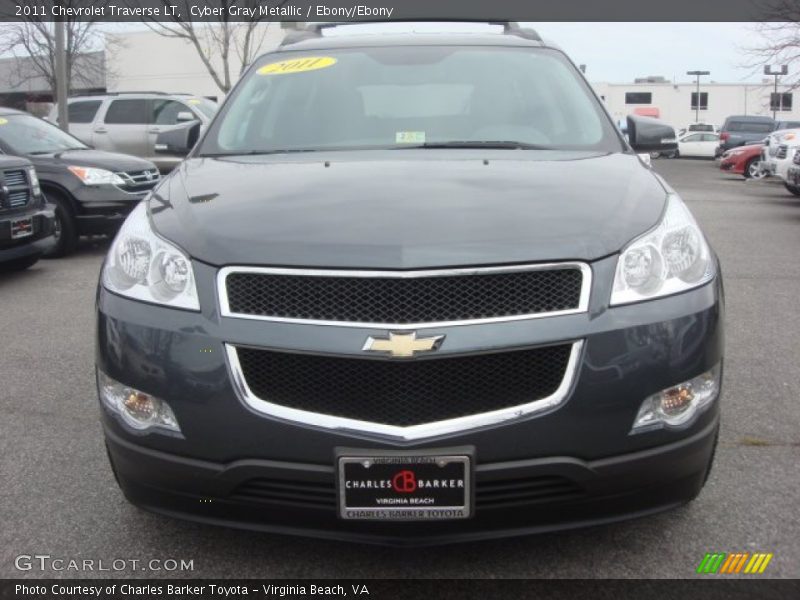 Cyber Gray Metallic / Ebony/Ebony 2011 Chevrolet Traverse LT
