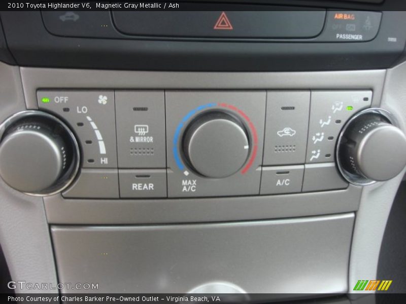 Magnetic Gray Metallic / Ash 2010 Toyota Highlander V6