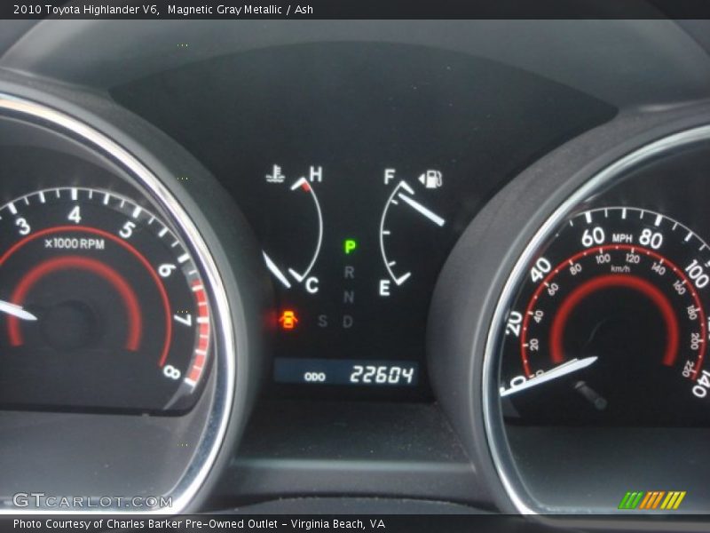 Magnetic Gray Metallic / Ash 2010 Toyota Highlander V6