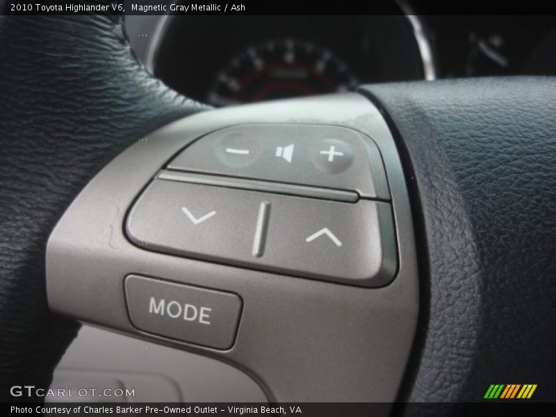 Controls of 2010 Highlander V6