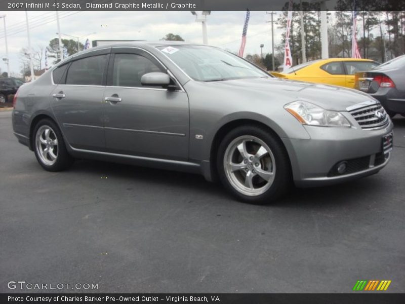 Diamond Graphite Metallic / Graphite 2007 Infiniti M 45 Sedan