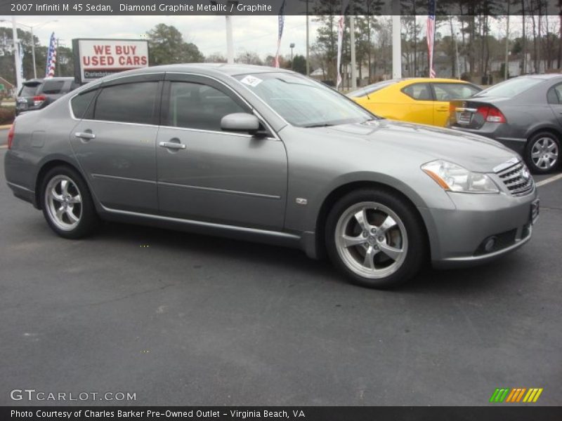 Diamond Graphite Metallic / Graphite 2007 Infiniti M 45 Sedan