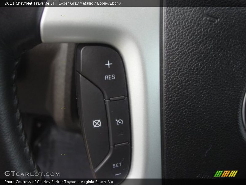 Cyber Gray Metallic / Ebony/Ebony 2011 Chevrolet Traverse LT