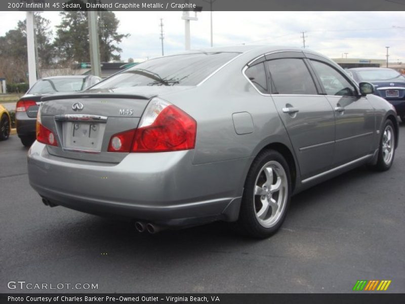 Diamond Graphite Metallic / Graphite 2007 Infiniti M 45 Sedan