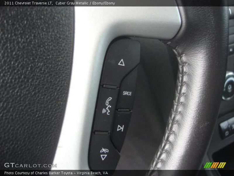 Cyber Gray Metallic / Ebony/Ebony 2011 Chevrolet Traverse LT