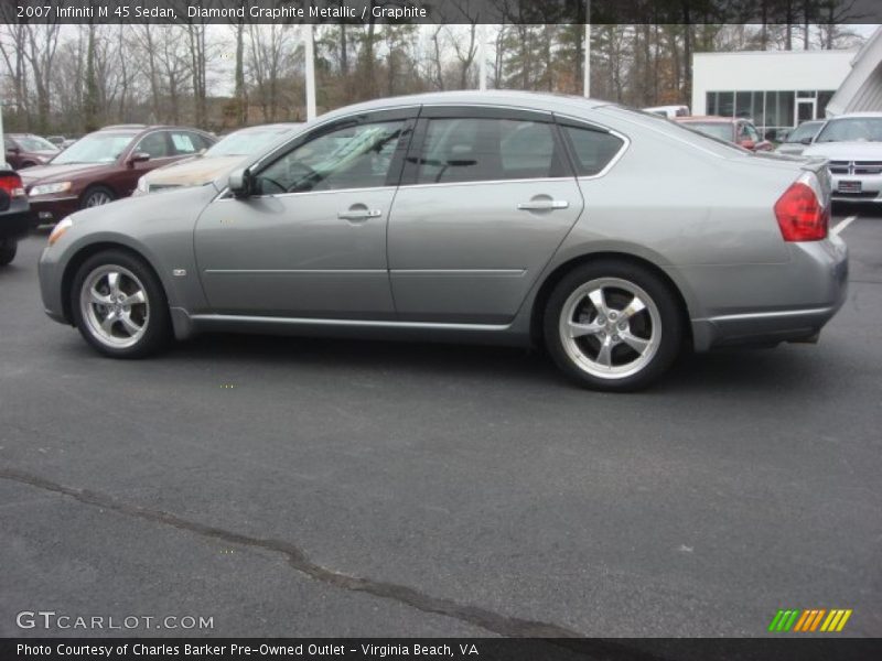Diamond Graphite Metallic / Graphite 2007 Infiniti M 45 Sedan
