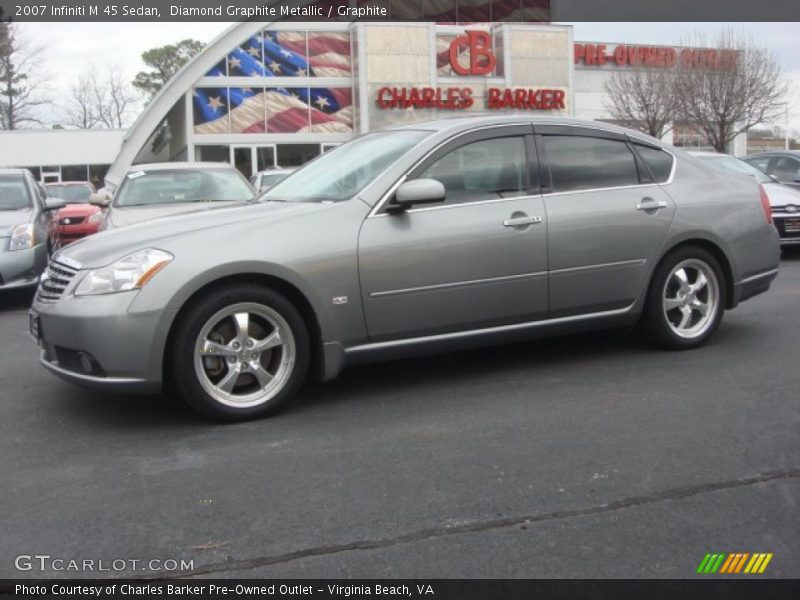 Diamond Graphite Metallic / Graphite 2007 Infiniti M 45 Sedan