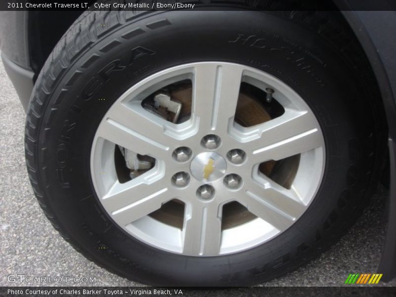 Cyber Gray Metallic / Ebony/Ebony 2011 Chevrolet Traverse LT