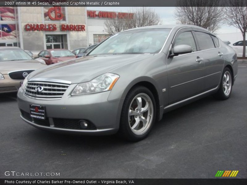 Diamond Graphite Metallic / Graphite 2007 Infiniti M 45 Sedan