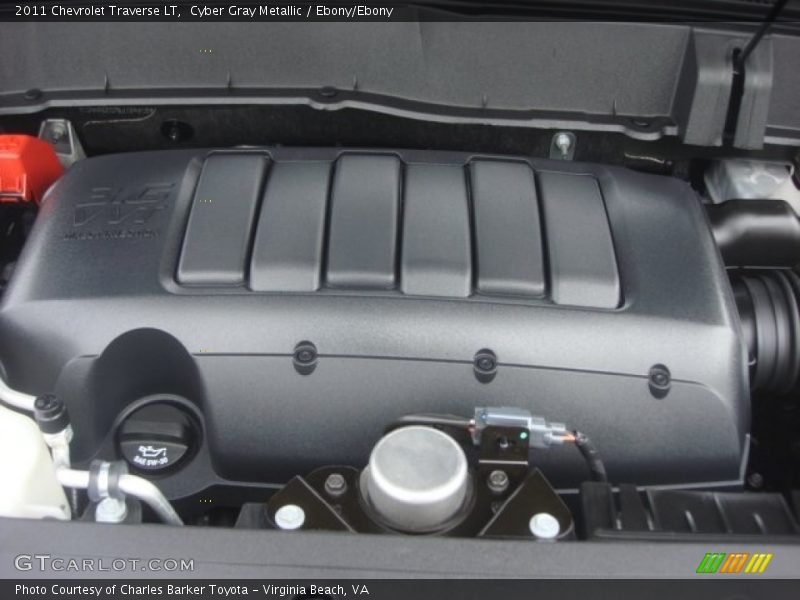 Cyber Gray Metallic / Ebony/Ebony 2011 Chevrolet Traverse LT