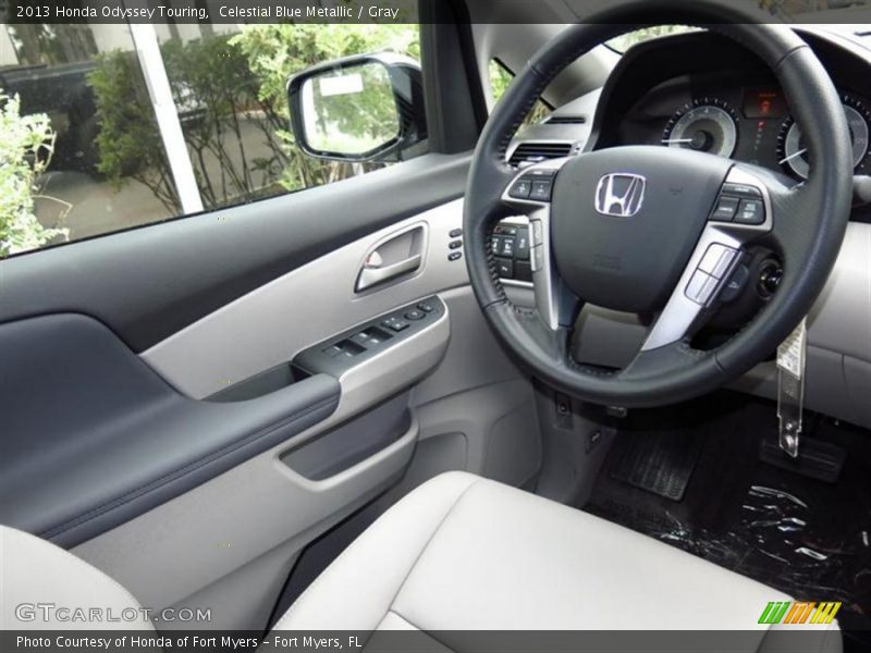 Celestial Blue Metallic / Gray 2013 Honda Odyssey Touring