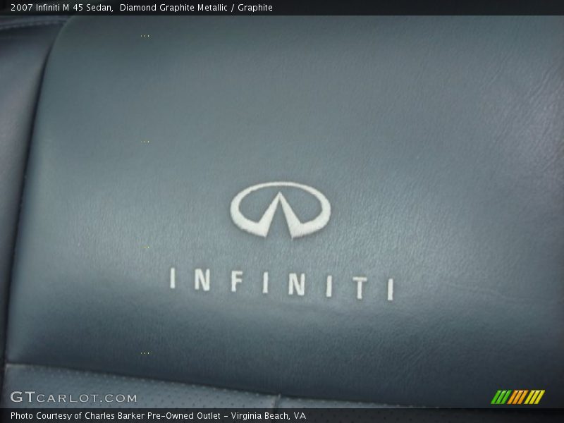 Diamond Graphite Metallic / Graphite 2007 Infiniti M 45 Sedan