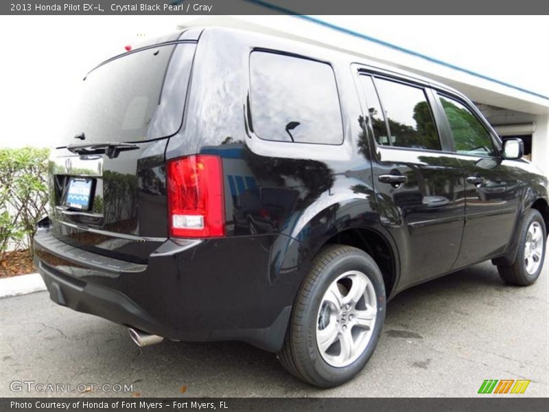 Crystal Black Pearl / Gray 2013 Honda Pilot EX-L