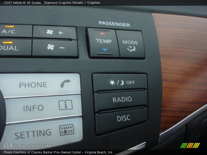Diamond Graphite Metallic / Graphite 2007 Infiniti M 45 Sedan
